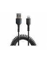 startech USB TO LIGHTNING CABLE - 1M/(3.3FT) COILED CABLE BLACK - nr 15