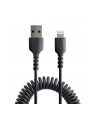 startech USB TO LIGHTNING CABLE - 1M/(3.3FT) COILED CABLE BLACK - nr 3