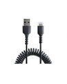 startech USB TO LIGHTNING CABLE - 50CM/(20IN) COILED CABLE BLACK - nr 9