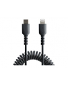 startech USB C TO LIGHTNING CABLE - 50CM/(20IN) COILED CABLE BLACK - nr 15