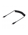 startech USB C TO LIGHTNING CABLE - 50CM/(20IN) COILED CABLE BLACK - nr 2