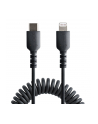 startech USB C TO LIGHTNING CABLE - 50CM/(20IN) COILED CABLE BLACK - nr 3