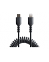 startech USB C TO LIGHTNING CABLE - 50CM/(20IN) COILED CABLE BLACK - nr 9