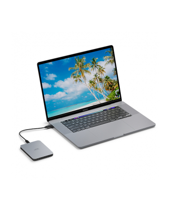 seagate LACIE MOBILE DRIVE 1 TB USB 3.1/USB TYPE C MOON SILVER W/RESCUE