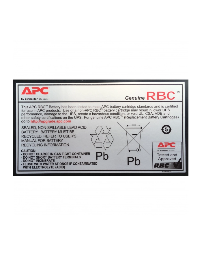 APC Replacement Battery Cartridge #22 główny