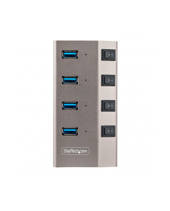 startech 4-PT USB HUB W/ON/OFF SWITCHES/WITH INDIVIDUAL ON/OFF SWITCHES