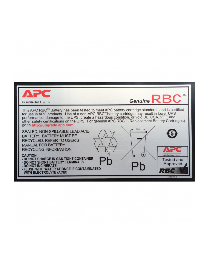 APC Replacement Battery Cartridge #12 główny
