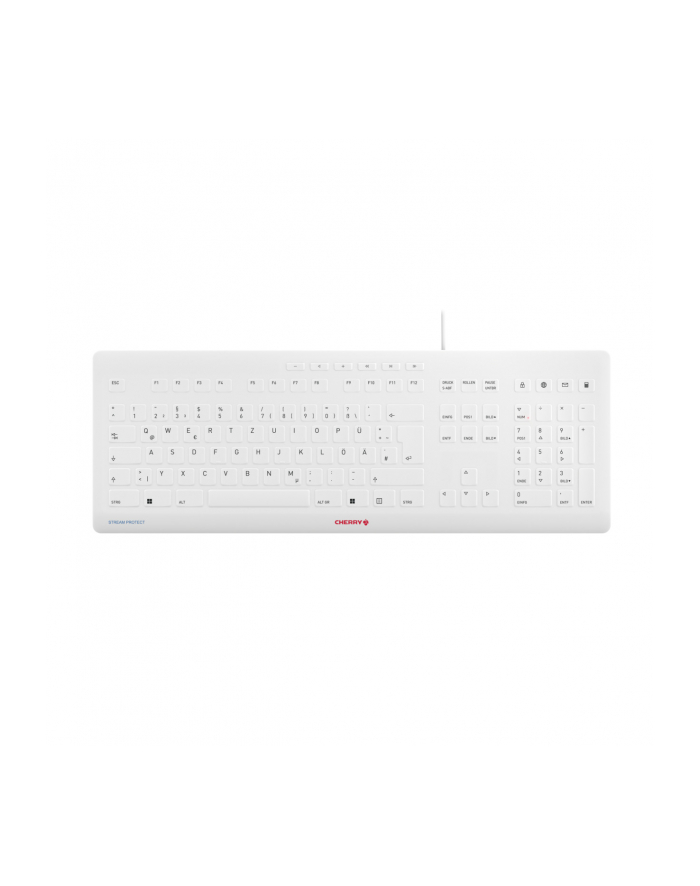 cherry STREAM PROTECT WIRED GER/WHITE-GREY QWERTZ główny