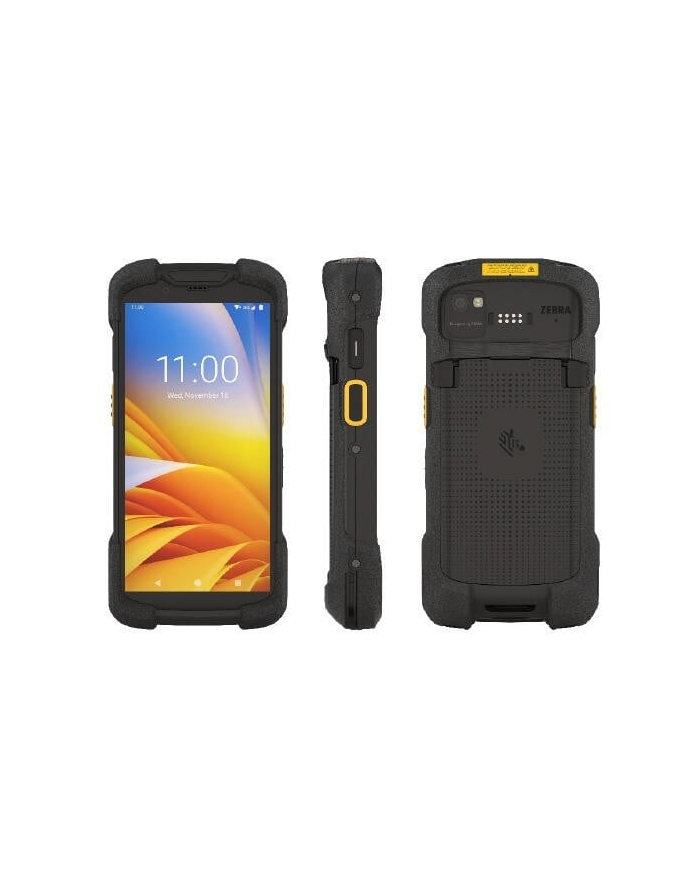 zebra evm TC78, WAN, 6.0, sub-6 5G, Wifi 6E, CBRS, 4GB RAM/64GB flash, SE4770, 8MP front camera, 16MP rear camera, warm swap, std battery, GMS, główny