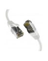mcab CAT8.1 Kolor: BIAŁY 0.50m patch cord/RJ45 S/FTP LSZH 40Gbit CU LAN - nr 6