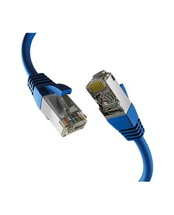 mcab CAT8.1 BLUE 1M PATCH CORD/RJ45 S/FTP LSZH 40GBIT CU LAN