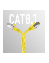 mcab CAT8.1 YELLOW 0.25M PATCH CORD/RJ45 S/FTP LSZH 40GBIT CU LAN - nr 5