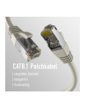 mcab CAT8.1 GREY 0.25M PATCH CORD/RJ45 S/FTP LSZH 40GBIT CU LAN - nr 3