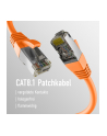 mcab CAT8.1 orange 0.25m patch cord/RJ45 S/FTP LSZH 40Gbit CU LAN - nr 3