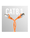 mcab CAT8.1 orange 0.25m patch cord/RJ45 S/FTP LSZH 40Gbit CU LAN - nr 5