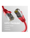 mcab CAT8.1 RED 0.25M PATCH CORD/RJ45 S/FTP LSZH 40GBIT CU LAN - nr 3