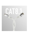 mcab CAT8.1 Kolor: BIAŁY 0.50m patch cord/RJ45 S/FTP LSZH 40Gbit CU LAN - nr 1