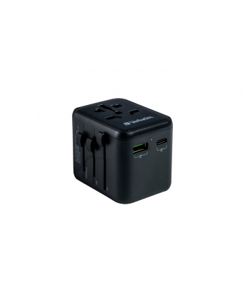 verbatim UTA-02 UNIV. TRAVEL ADAPTER/1 XUSB-C PD 20W/1 XUSB-A QC 3.0