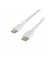 belkin USB-C TO USB-C BRAID-ED PVC/WHITE 1M TWIN PACK - nr 12