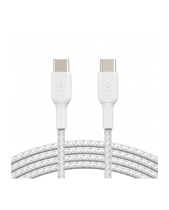 belkin USB-C TO USB-C BRAID-ED PVC/WHITE 1M TWIN PACK