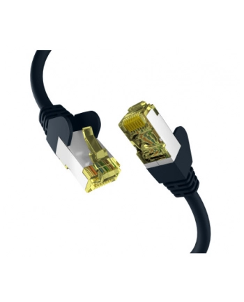 mcab CAT6a Kolor: CZARNY 0.50m patch cord/RJ45 S/FTP LSZH 10Gbit CU LAN