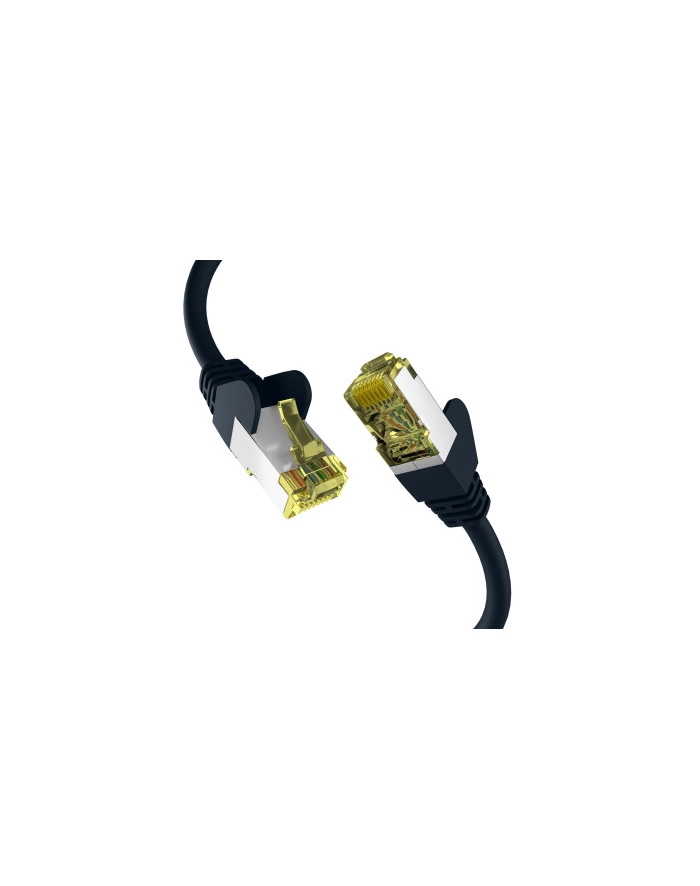 mcab CAT6a Kolor: CZARNY 1.5m patch cord/RJ45 S/FTP LSZH 10Gbit CU LAN główny