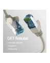 mcab CAT7 grey 0.25m RAW cable RJ45/S/FTP LSZH 10Gbit CU LAN DSL - nr 3
