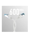 mcab CAT7 Kolor: BIAŁY 1m RAW cable RJ45/S/FTP LSZH 10Gbit CU LAN DSL - nr 5