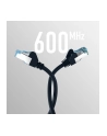 mcab CAT7 Kolor: CZARNY 0.25m RAW cable RJ45/S/FTP LSZH 10Gbit CU LAN DSL - nr 5