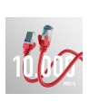 mcab CAT7 red 0.25m RAW cable RJ45/S/FTP LSZH 10Gbit CU LAN DSL - nr 2