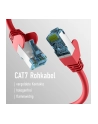 mcab CAT7 red 0.25m RAW cable RJ45/S/FTP LSZH 10Gbit CU LAN DSL - nr 3