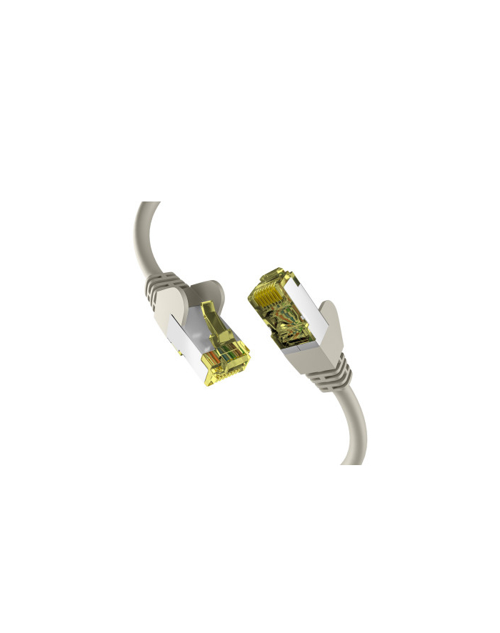 mcab CAT6a grey 1.5m patch cord/RJ45 S/FTP LSZH 10Gbit CU LAN główny