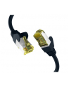 mcab CAT6a Kolor: CZARNY 0.50m patch cord/RJ45 S/FTP LSZH 10Gbit CU LAN - nr 1
