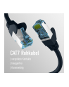 mcab CAT7 Kolor: CZARNY 0.25m RAW cable RJ45/S/FTP LSZH 10Gbit CU LAN DSL - nr 3