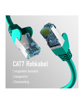 mcab CAT7 green 3m RAW cab RJ45/S/FTP LSZH 10Gbit CU LAN DSL