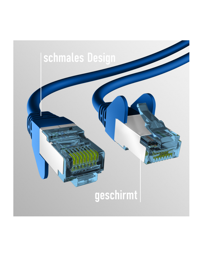 mcab CAT7 blue 0.5m RAW cab RJ45/S/FTP LSZH 10Gbit CU LAN DSL główny