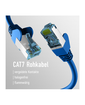 mcab CAT7 blue 1m RAW cab RJ45/S/FTP LSZH 10Gbit CU LAN DSL