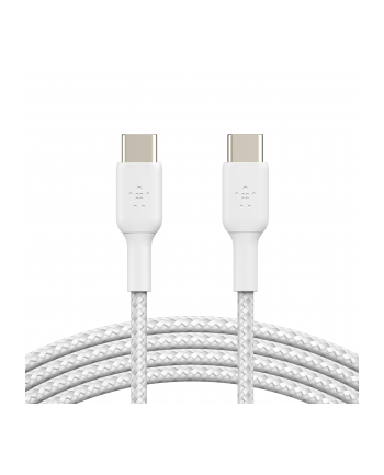 belkin USB-C TO USB-C BRAID-ED PVC/WHITE 1M TWIN PACK