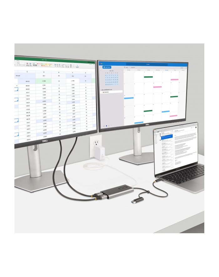 startech USB-C TO DUAL-HDMI ADAPTER/. główny