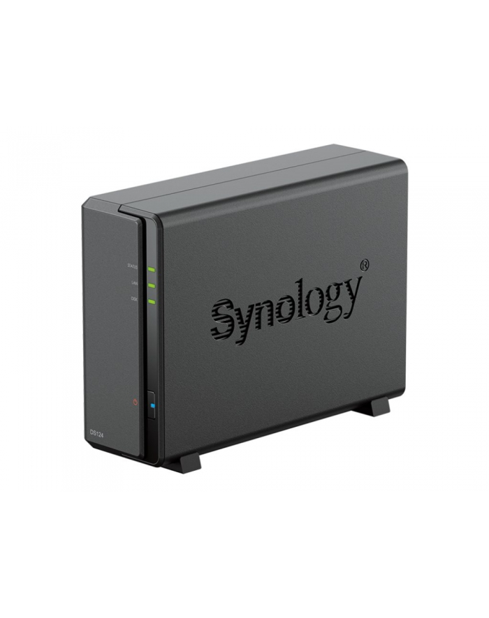 synology DS124 RTD1619B 1.7GHZQC 1GBDDR4/1X 1GBE RJ-45 2X USB 3.2 GEN I główny