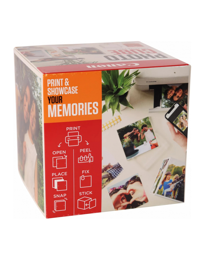 canon PP-201 5X5 PHOTO CUBE CREATIVE/PACK WHITE ORANGE (40SHEETS) + A główny