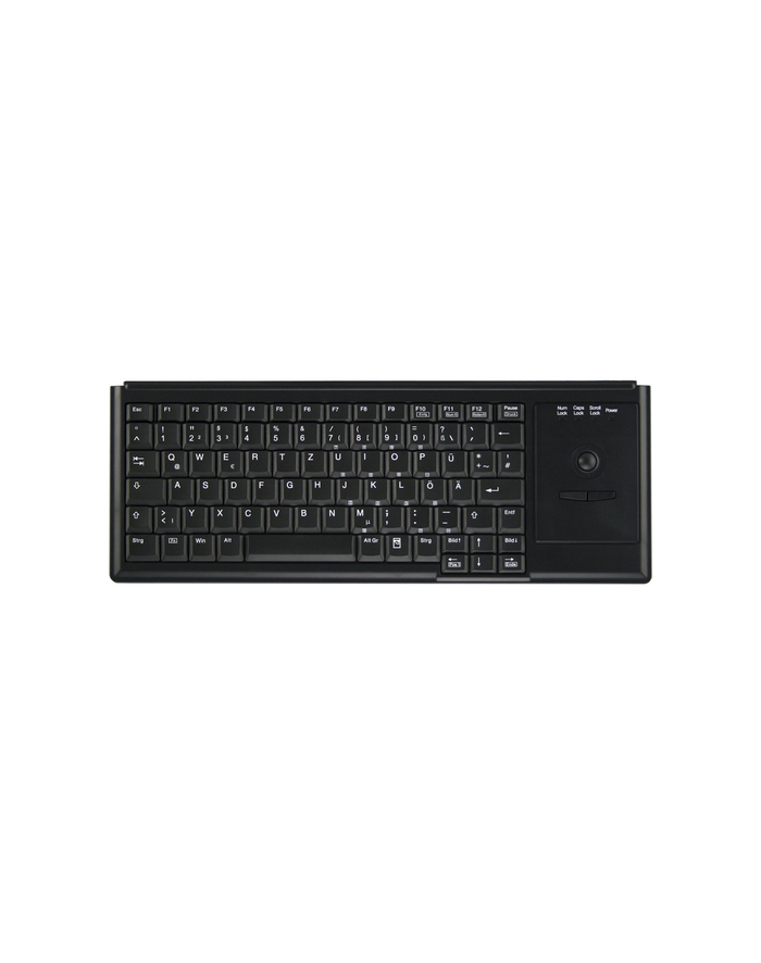 cherry INDUSTRY 4.0 COMPACT ULTRAFLAT/TRACKBALL KEYBOARD USB BLACK główny