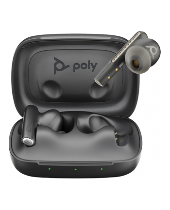 hp inc. Poly Voyager Free 60 UC Carbon Black Earbuds +BT700 USB-C Adapter +Basic Charge Case