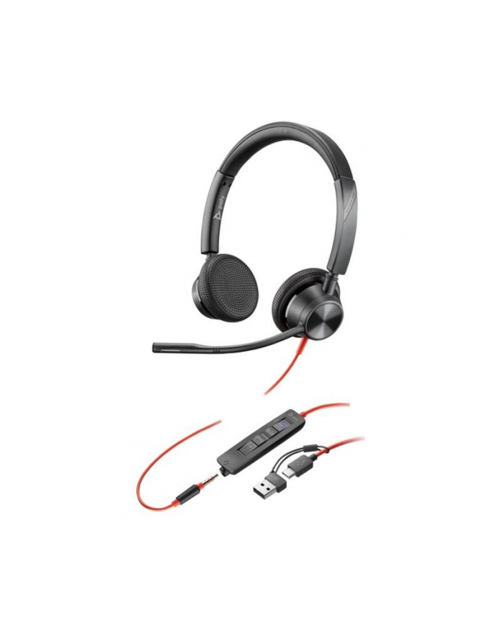 hp inc. Poly Blackwire 3325 Stereo Microsoft Teams Certified USB-C Headset +3.5mm Plug +USB-C/A Adapter główny