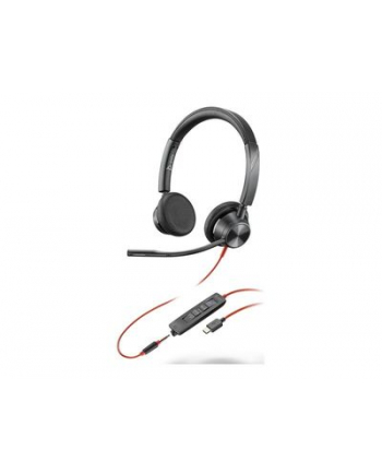 hp inc. Poly Blackwire 3325 Stereo Microsoft Teams Certified USB-C Headset +3.5mm Plug +USB-C/A Adapter