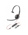 hp inc. Poly Blackwire 3215 Monaural USB-C Headset +3.5mm Plug +USB-C/A Adapter - nr 2
