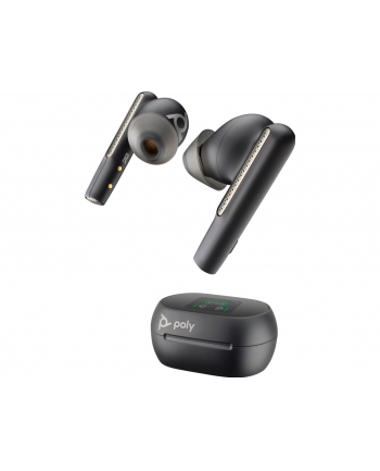 hp inc. Poly Voyager Free 60+ UC M Carbon Black Earbuds +BT700 USB-C Adapter +Touchscreen Charge Case nr 1