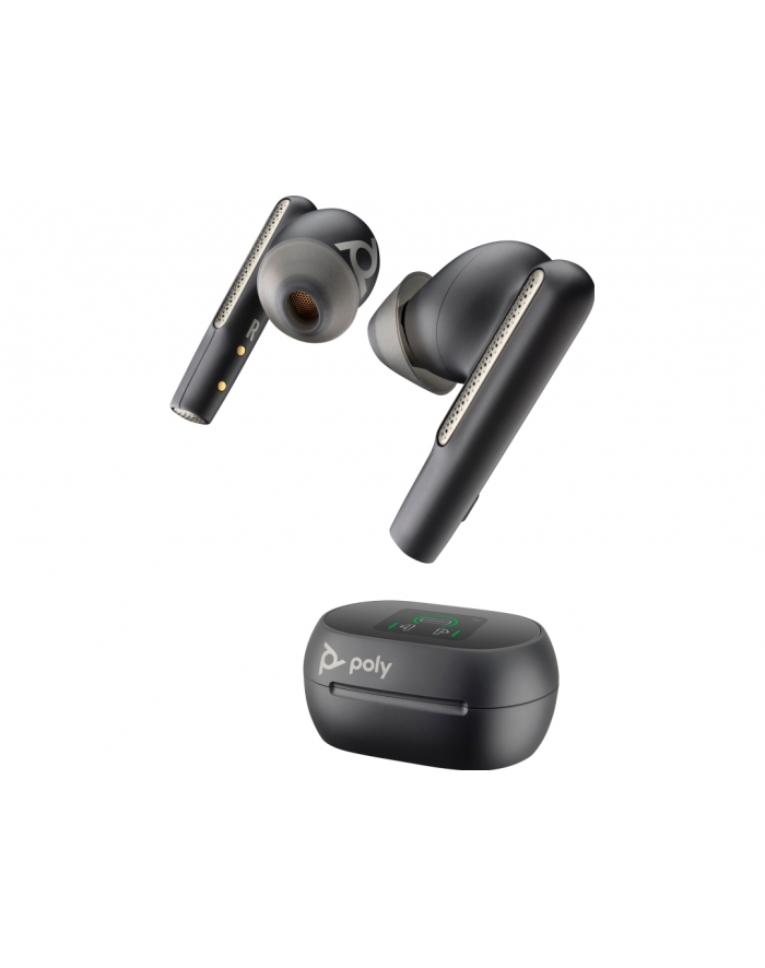 hp inc. Poly Voyager Free 60+ UC M Carbon Black Earbuds +BT700 USB-C Adapter +Touchscreen Charge Case główny