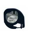 dymo LETRATAG METALLIC TAPE 12MMX4M/BLACK/SILVER - nr 7