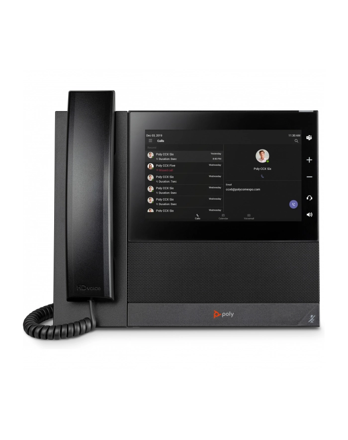 hp inc. Poly CCX 600 Business Media Phone for Microsoft Teams and PoE-enabled główny